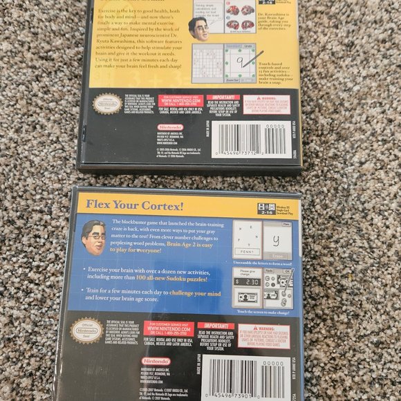 Nintendo DS Games two BRAIN AGE Games, One Open and One Sealed - Picture 2 of 3